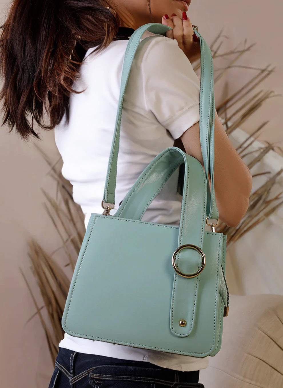 Culture Handbag RingBloom - Cyan