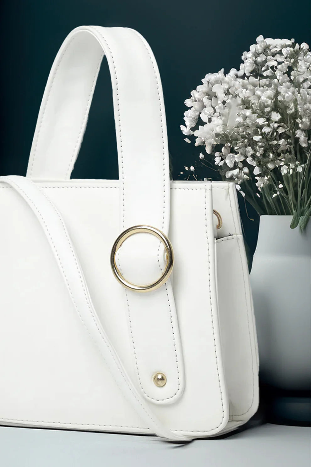 Culture Handbag RingBloom - White
