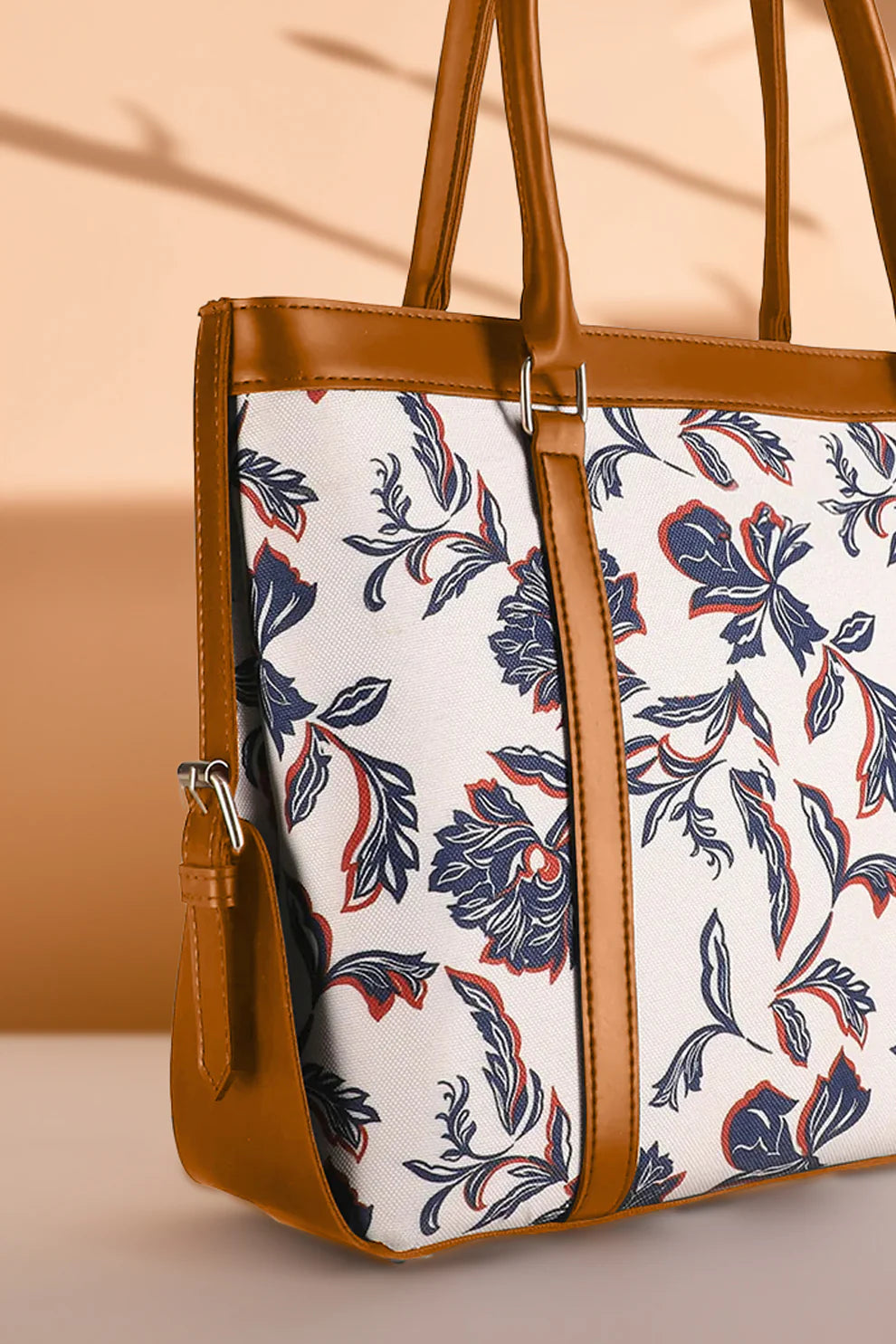 Culture Strap Canvas Tote Bag  Ocean Leaf