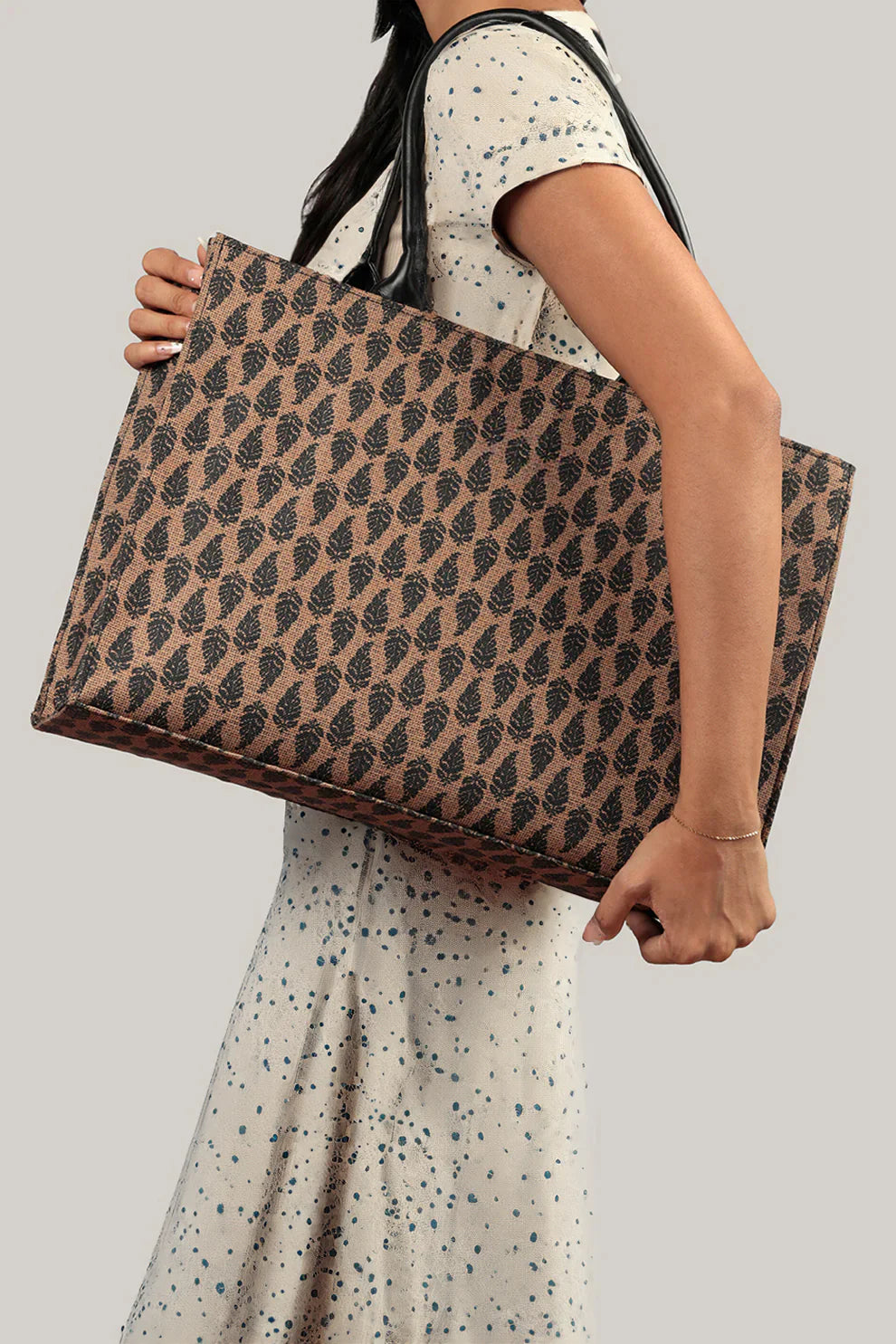 Culture Canvas Tote Premium Strap Brown