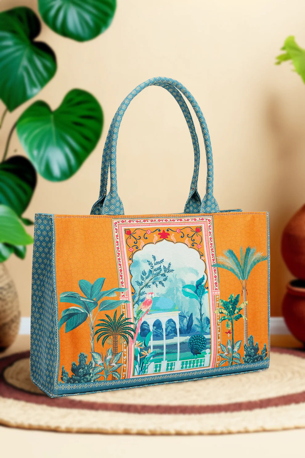 Culture Canvas Tote Bag Tropical Vibes