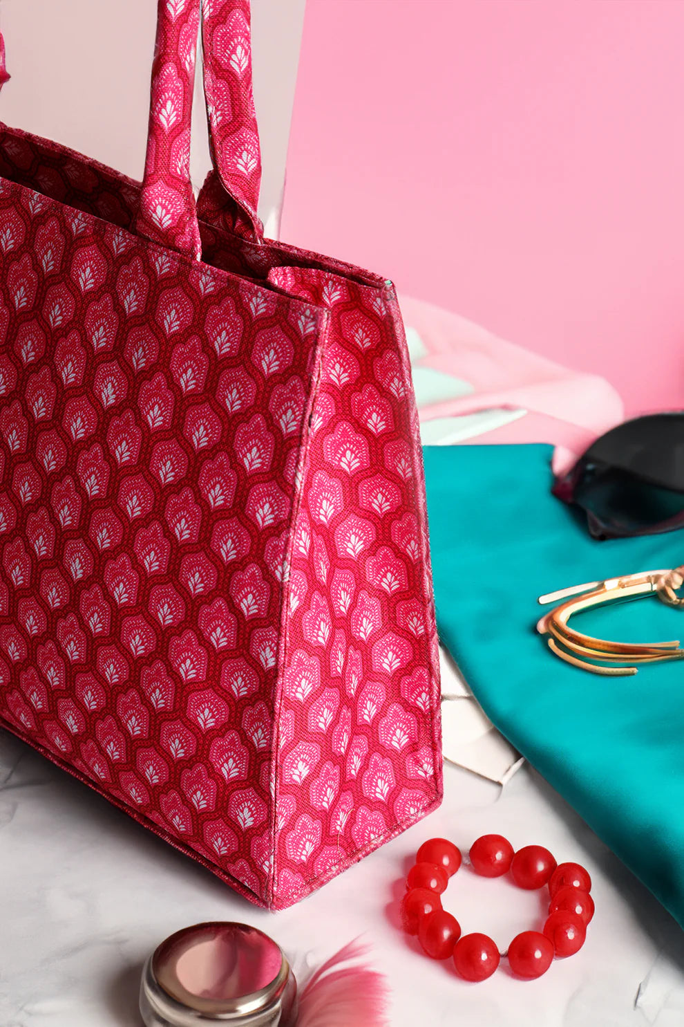 Culture Canvas Tote Hot Pink