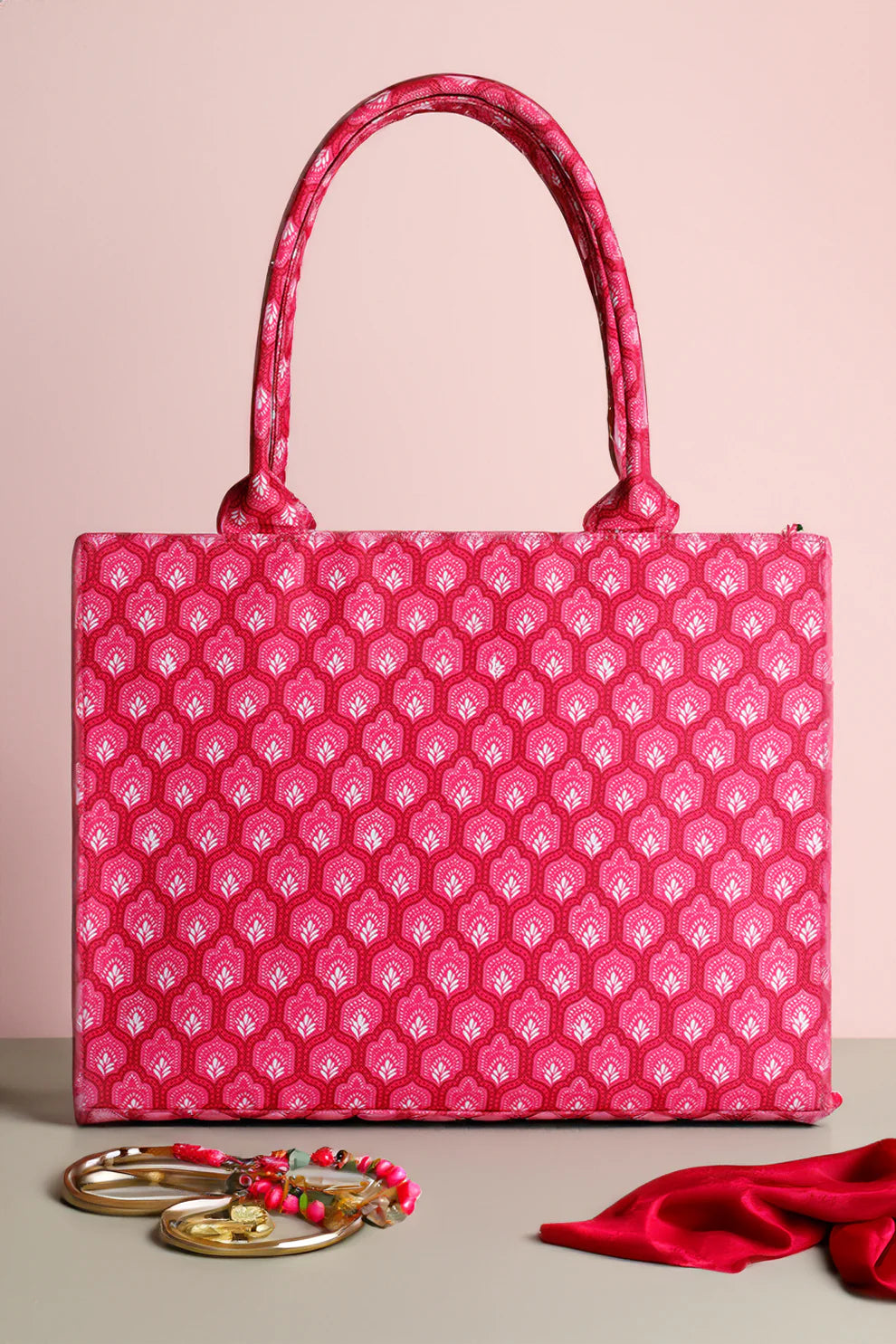 Culture Canvas Tote Hot Pink