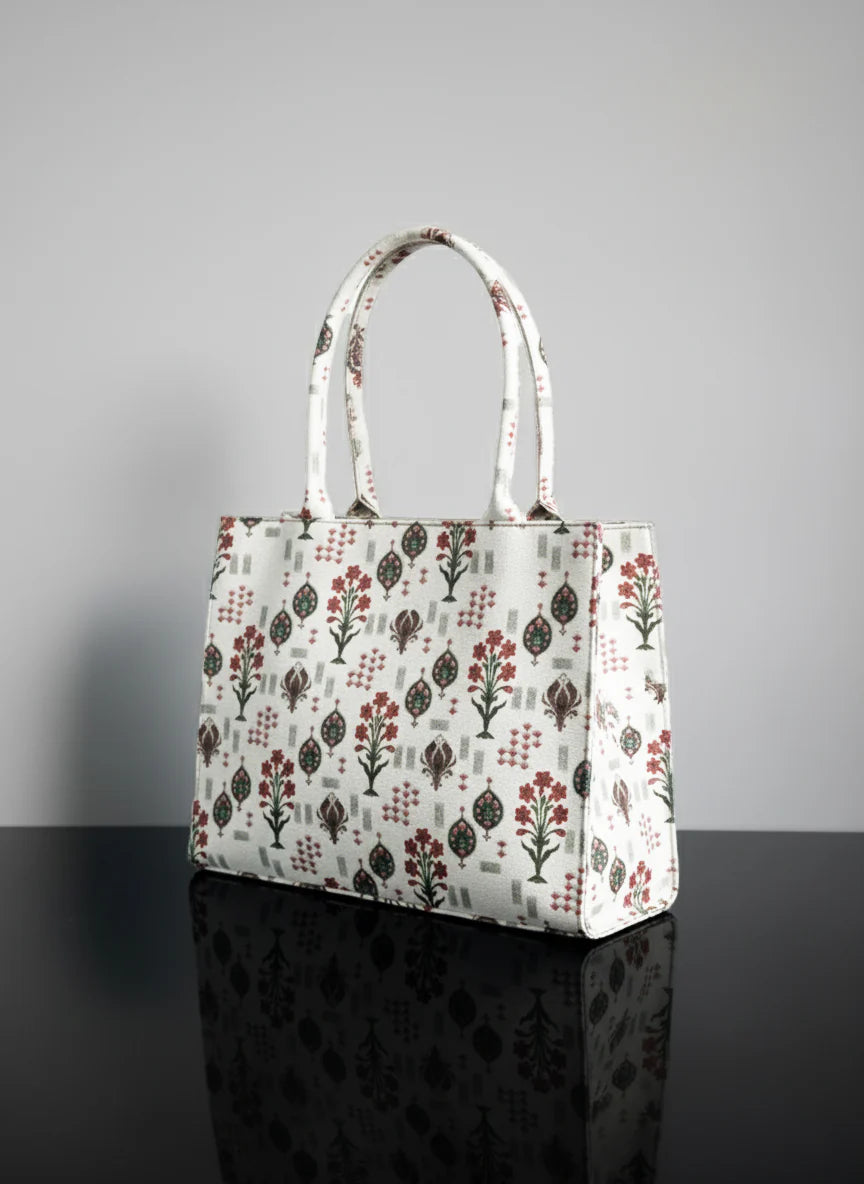 Culture Canvas Tote Bags Flower Craft