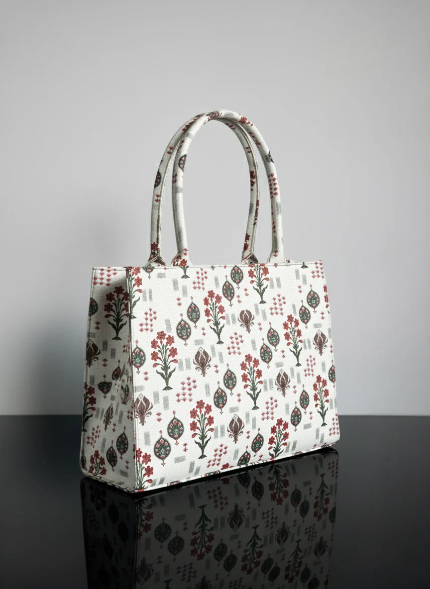 Culture Canvas Tote Bags Flower Craft