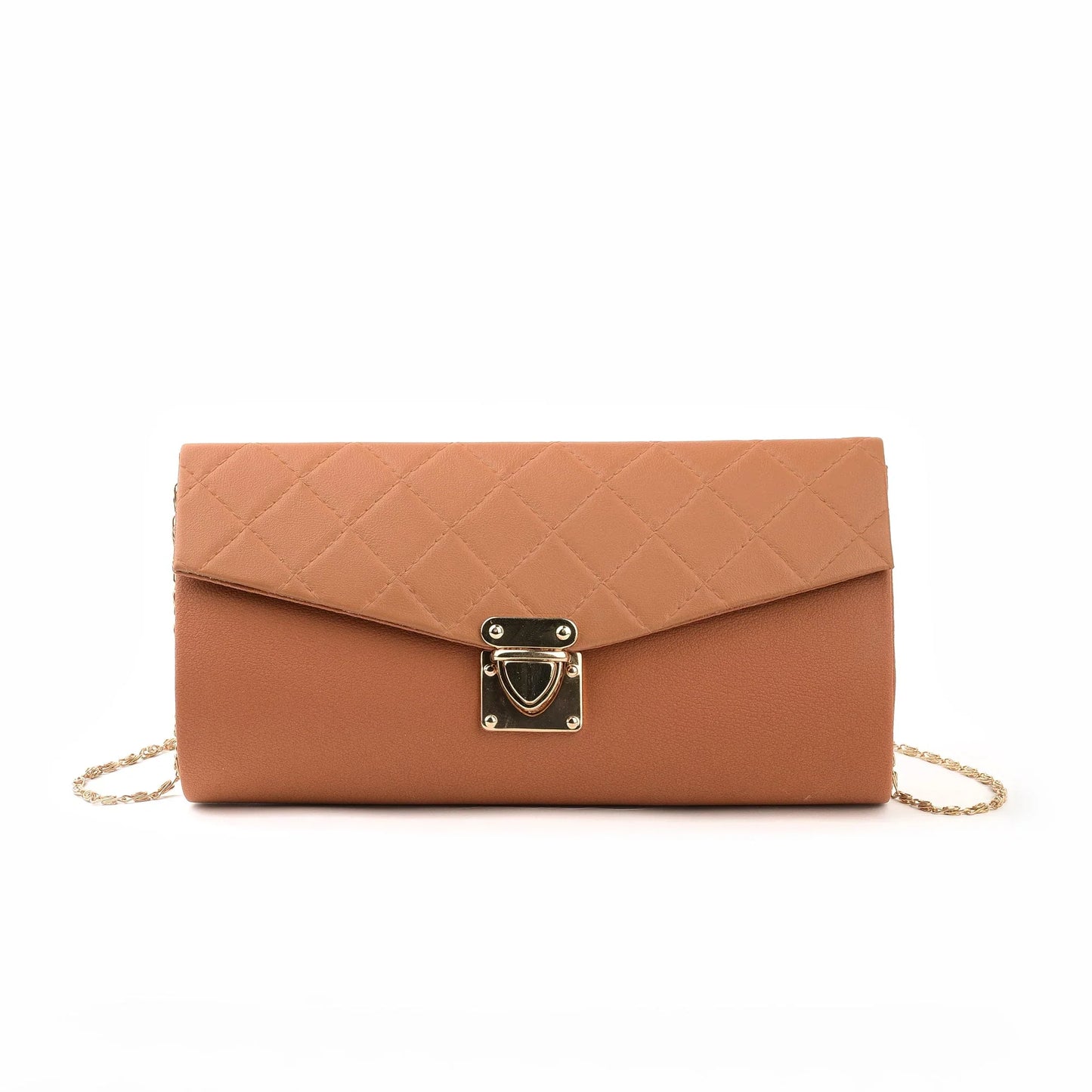 Culture Crossbody Quilted Clutch Mustard
