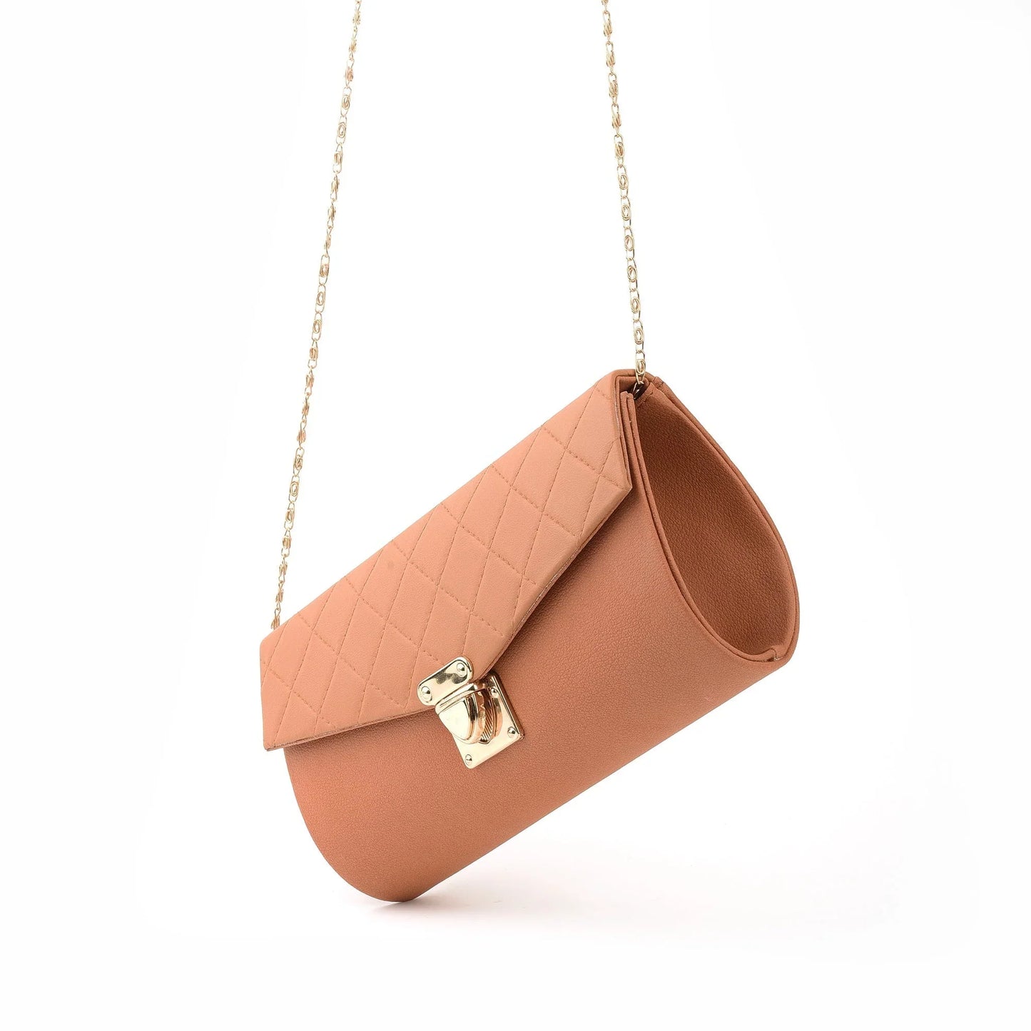 Culture Crossbody Quilted Clutch Mustard