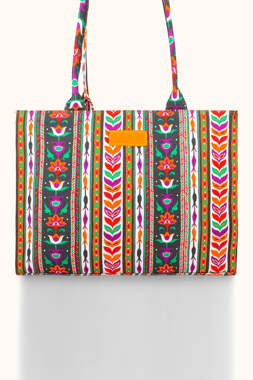 Culture Canvas Multiline Tote Bag