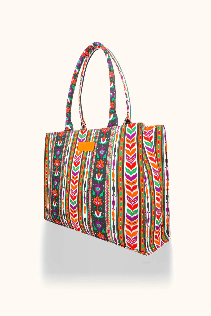 Culture Canvas Multiline Tote Bag