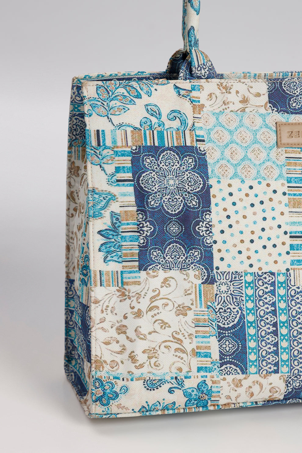 Culture Canvas Tote Blue Floral