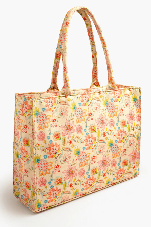 Culture Canvas Tote Bags Pink Floral