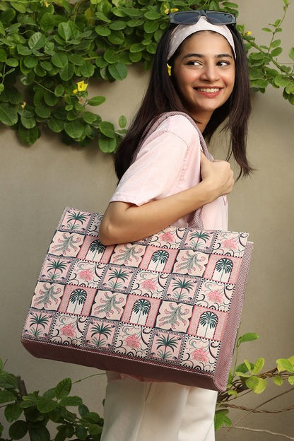Culture Canvas Tote Pink Strom