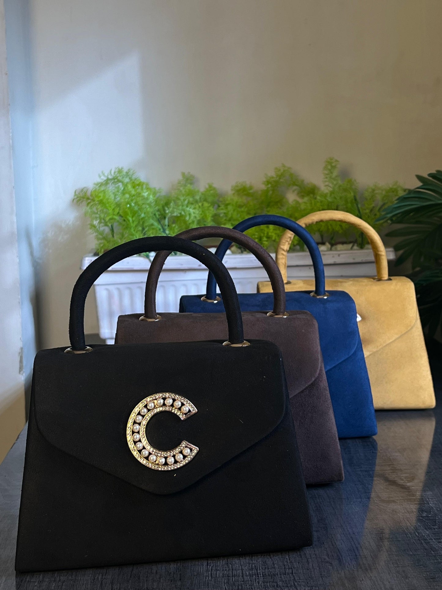 Culture Handbag Classic Chic Black-Blue-Brown-Mustard