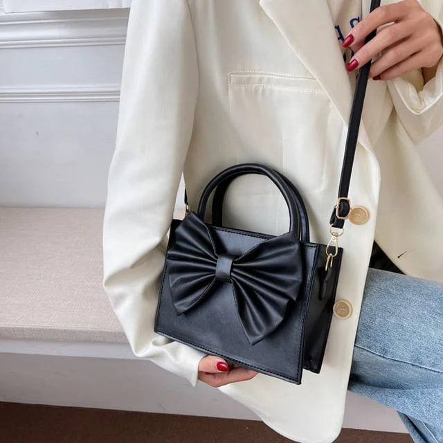 Culture HandBag Gloss Bow Black