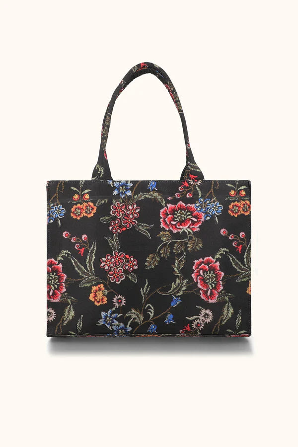 Culture Canvas Tote Bag Black Multi