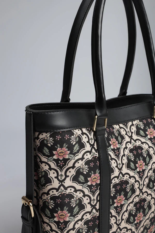 Culture Strap Canvas Tote Bag Twilight Patels
