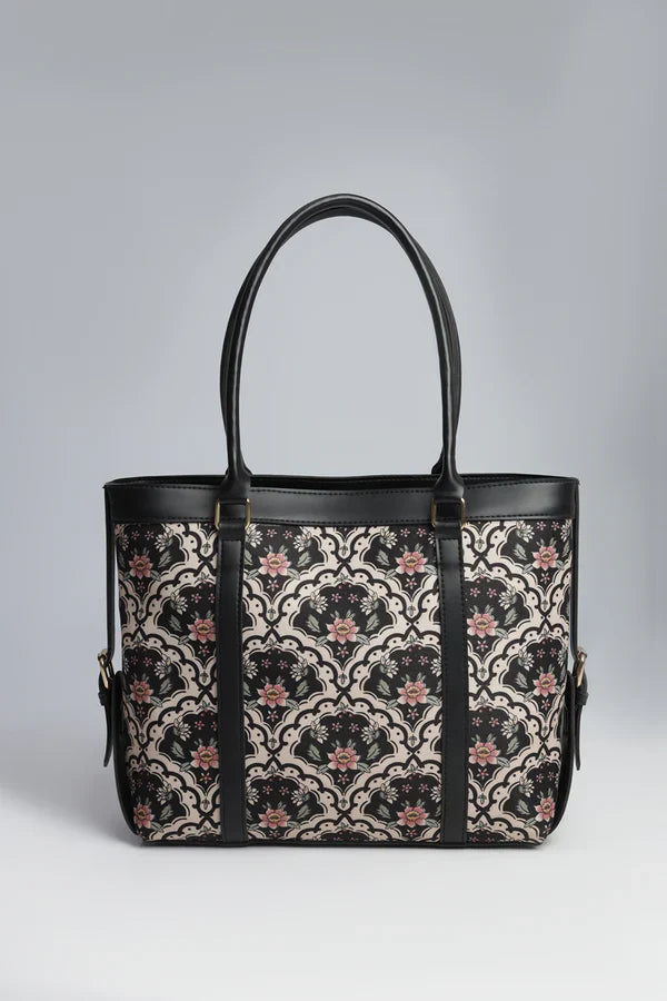 Culture Strap Canvas Tote Bag Twilight Patels