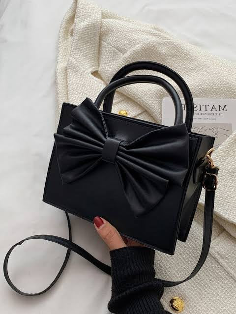 Culture HandBag Gloss Bow Black