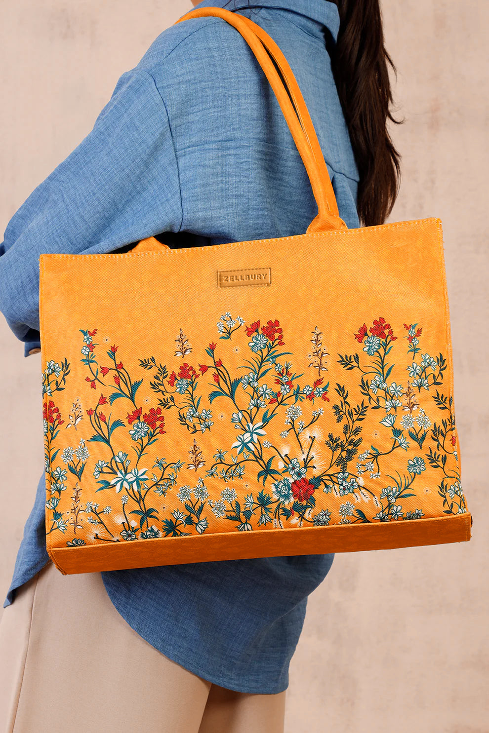 Culture Canvas Tote Yellow Rose