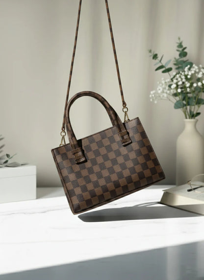 Culture HandBag Mini Checkered - Brown