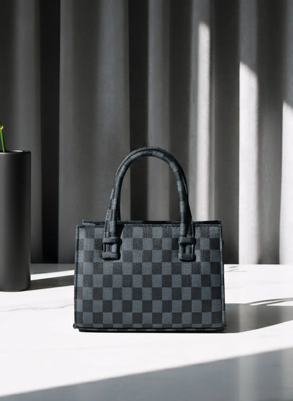 Culture HandBag Mini Checkered - Black