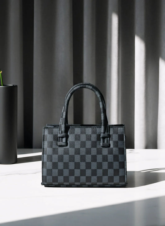 Culture HandBag Mini Checkered - Black