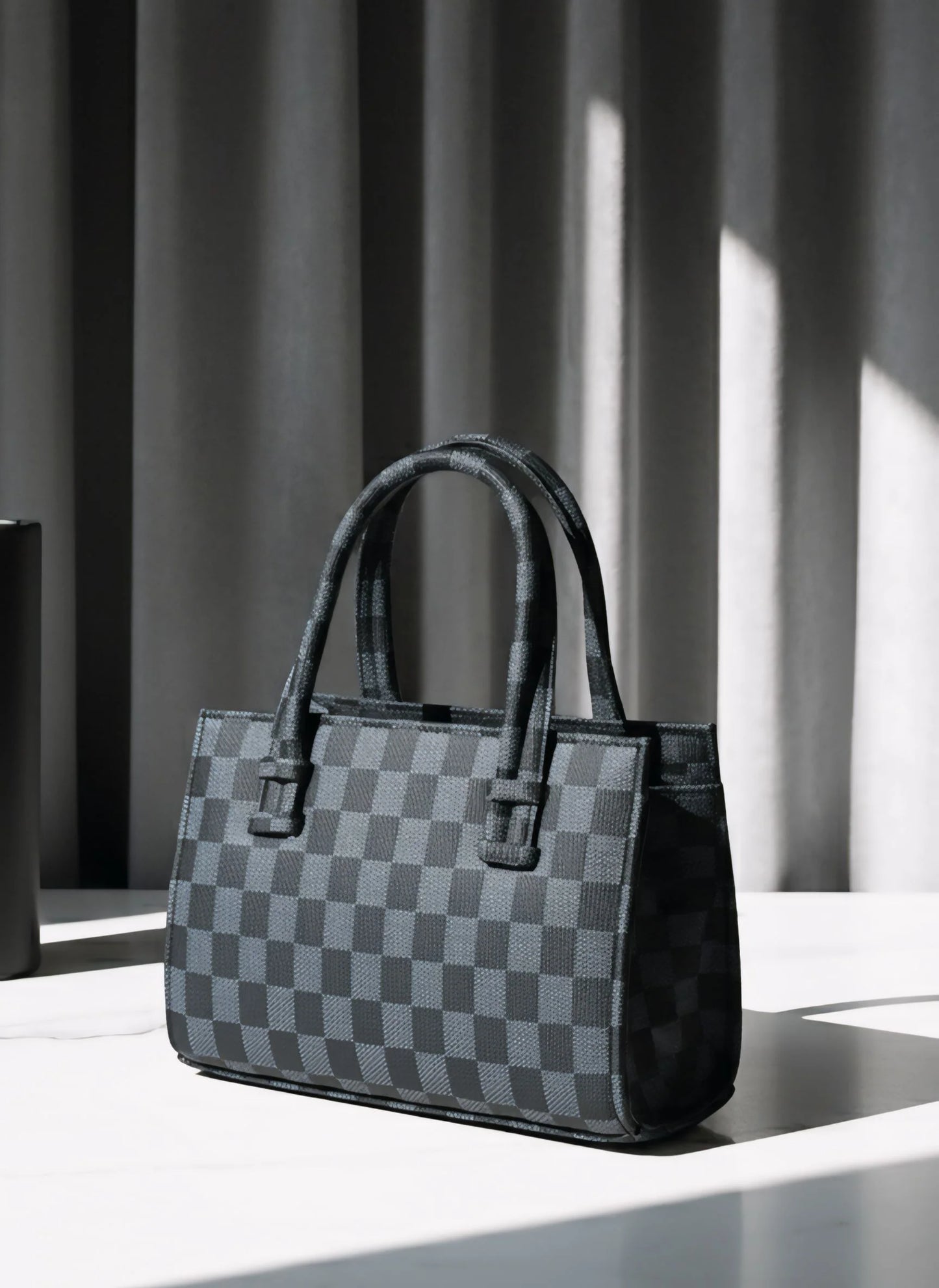 Culture HandBag Mini Checkered - Black