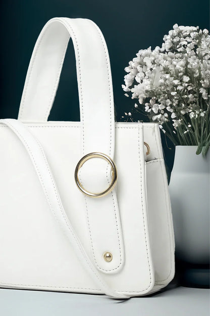 Culture Handbag RingBloom - White