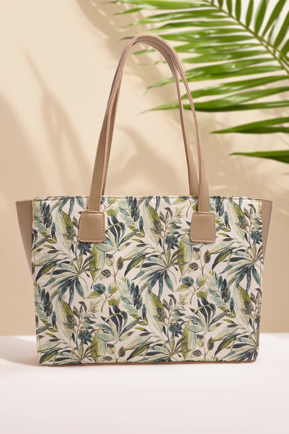 Culture Side Rexine Canvas Tote Forest Charm