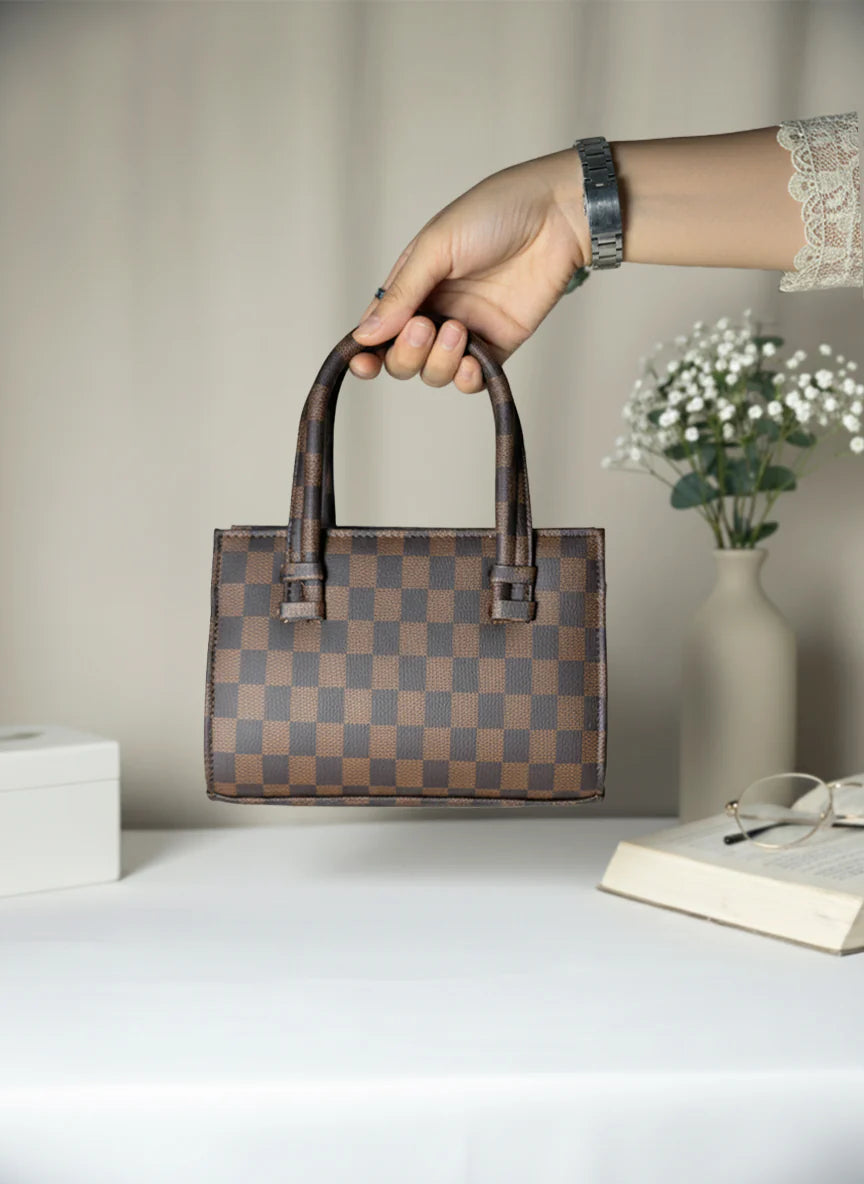 Culture HandBag Mini Checkered - Brown