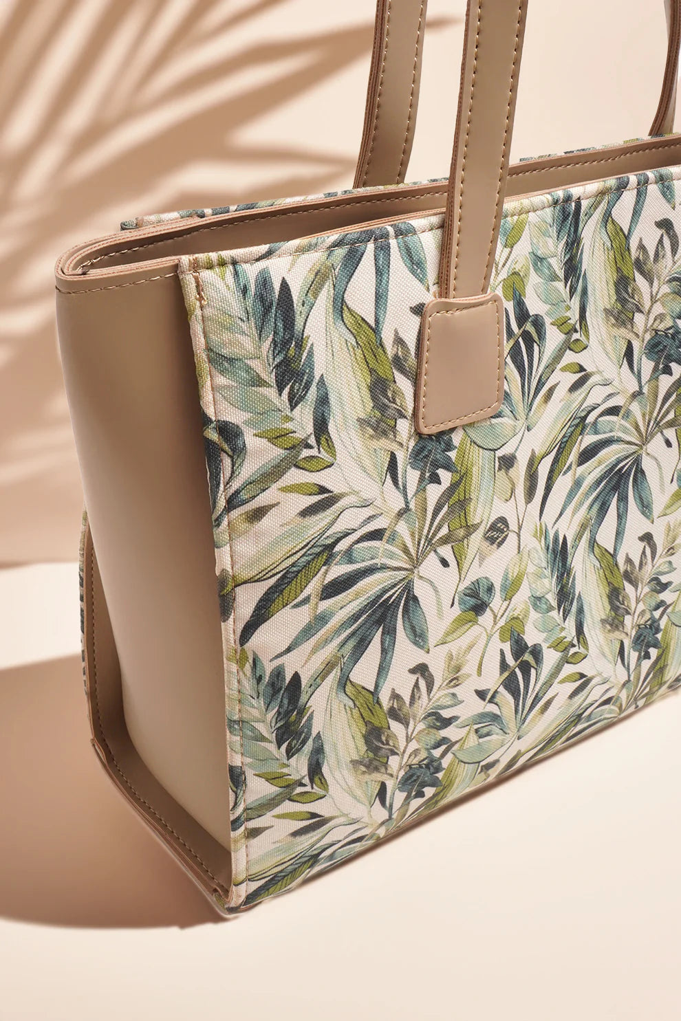 Culture Side Rexine Canvas Tote Forest Charm