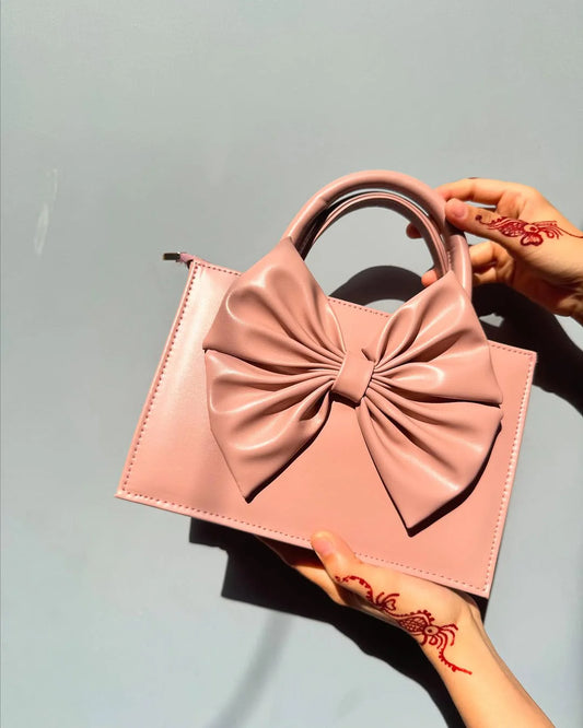 Culture HandBag Gloss Bow Pink