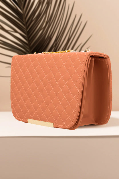 Culture Shoulder Bag Quilted Charm - Bronze