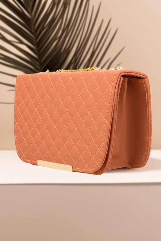 Culture Shoulder Bag Quilted Charm - Bronze