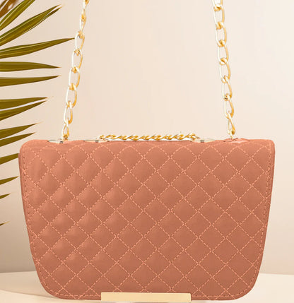 Culture Shoulder Bag Quilted Charm - Bronze