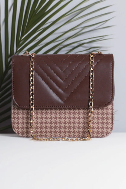 Culture Shoulder Bag ChevronFlap - Brown