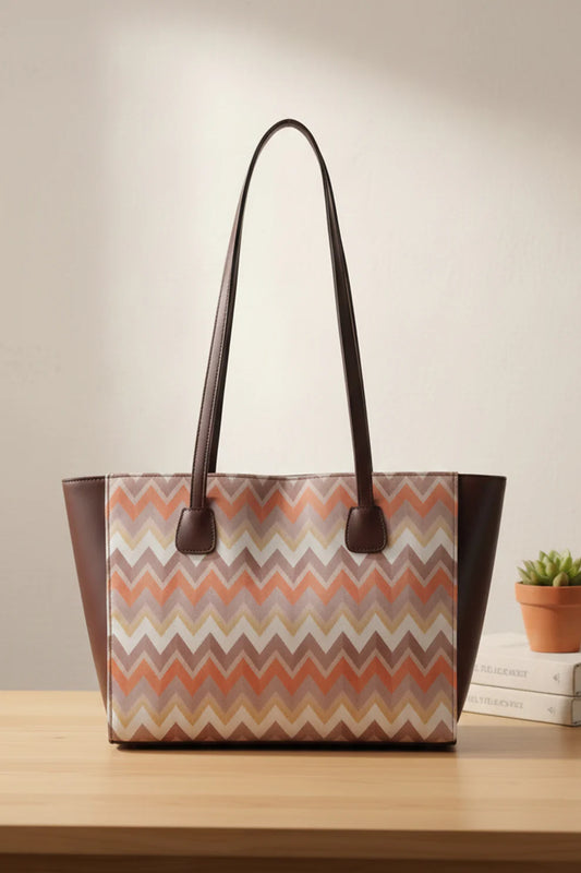 Culture Side Rexine Canvas Tote Horizon