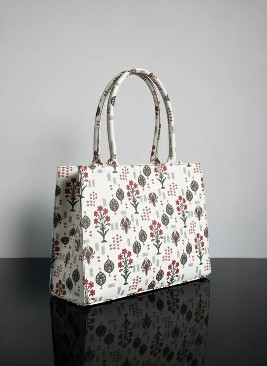 Culture Canvas Tote Bags Flower Craft
