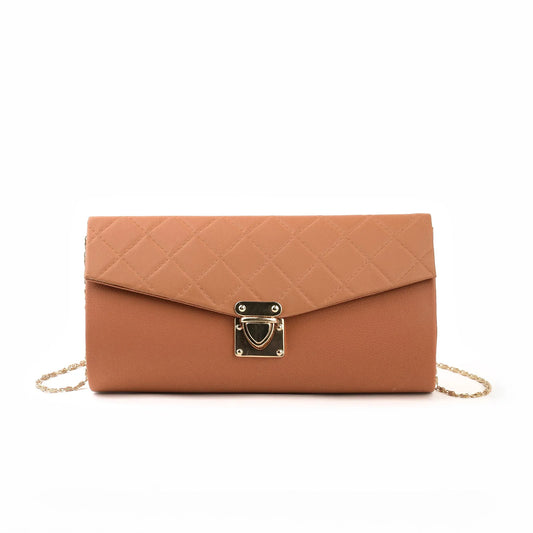 Culture Crossbody Quilted Clutch Mustard