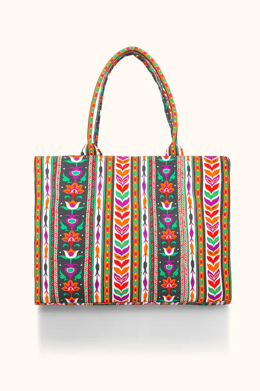 Culture Canvas Multiline Tote Bag