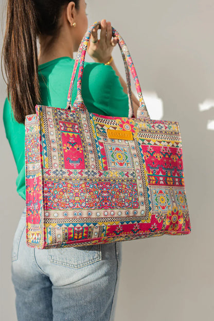 Culture Canvas Tote Patterned Print