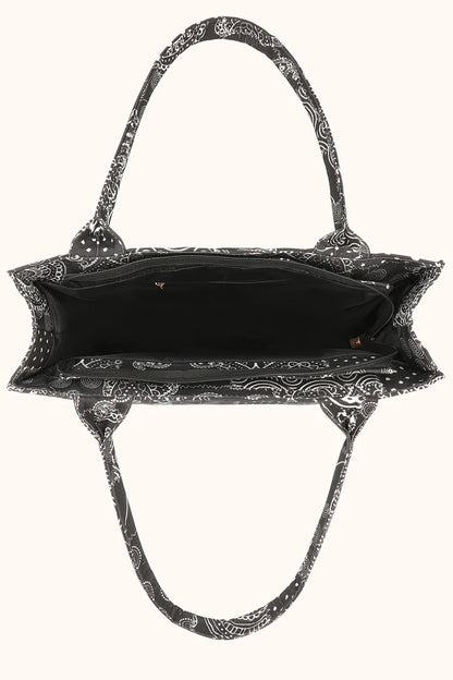 Culture Canvas Black Print Tote
