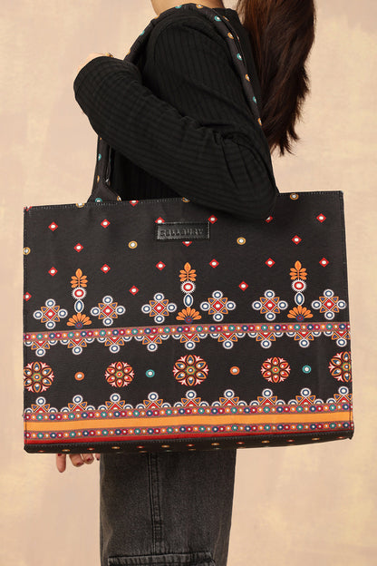 Culture Canvas Tote Midnight Bloom