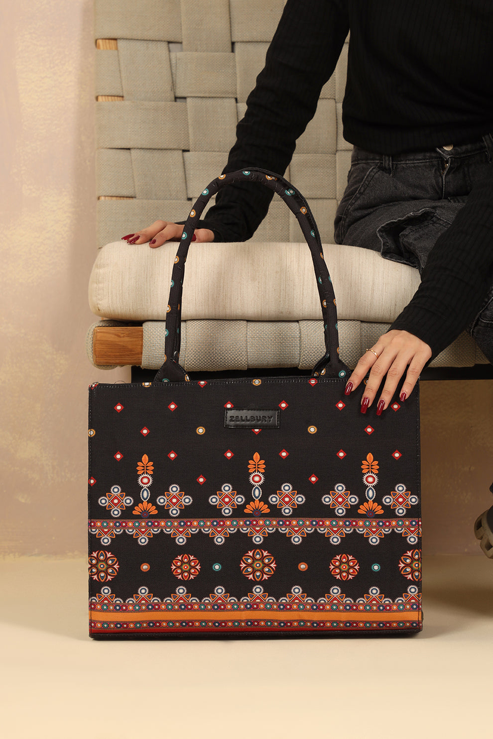 Culture Canvas Tote Midnight Bloom