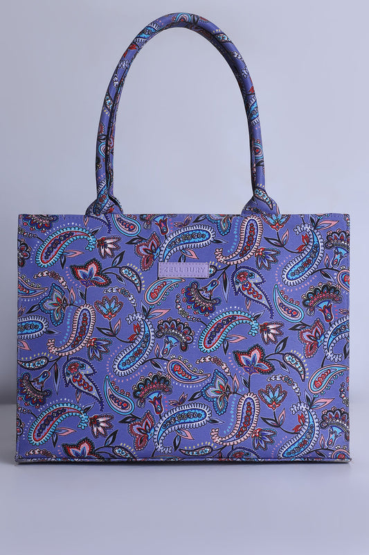 Culture Tote Bag in Purple Mountain Majesty Color
