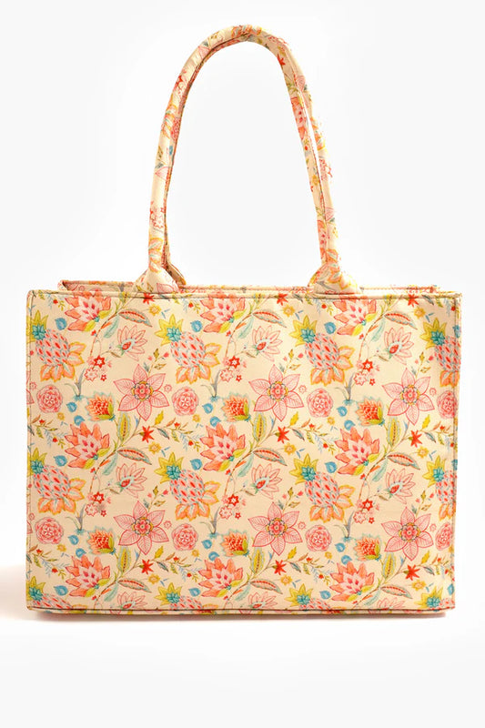 Culture Canvas Tote Bags Pink Floral