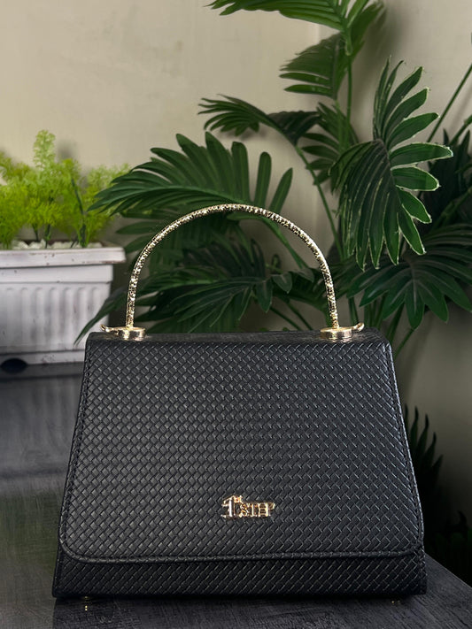 Culture 1st-Step Handbag Midnight Weave |  Black-White-Skyblue-Beige-Lightgreen