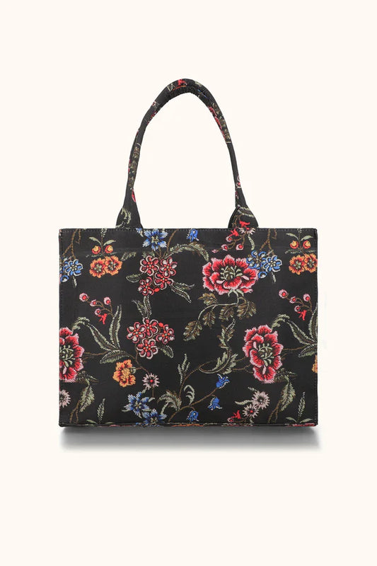 Culture Canvas Tote Bag Black Multi