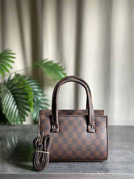 Culture HandBag Mini Checkered - Brown