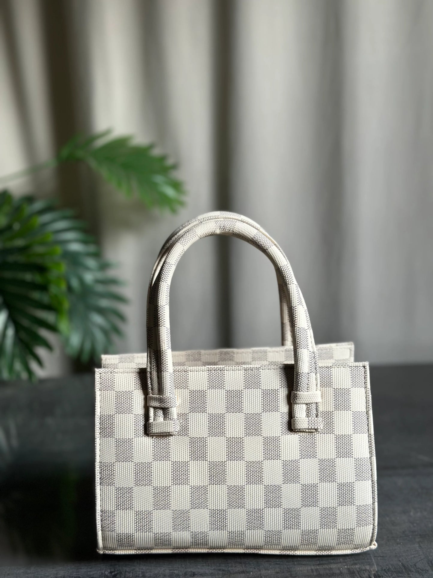 Culture HandBag Mini Checkered - Beige